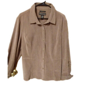 Brown Shacket Jacket Blazer with Cutouts